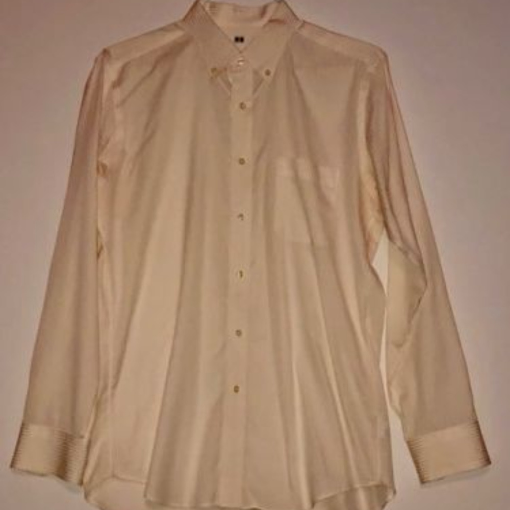 UNQLO Dress Shirt Button Down Men's Long Sleeve